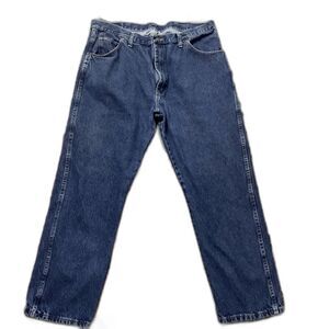 Wrangler Men’s Jeans 40x30 Regular Fit Blue Denim Cotton Classic Five Pocket